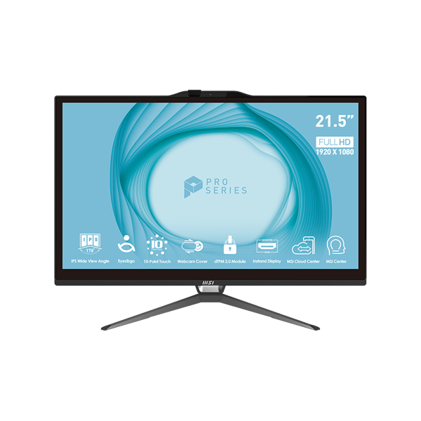 MSI Business AIO PRO AP222T 13M-229, 21,5" FHD Touch, Intel Core i5-13400, 8GB, 512GB SSD, INT, NOOS, Black MSI Business AIO PRO AP222T 13M-229, 21,5" FHD Touch, Intel Core i5-13400, 8GB, 512GB SSD, INT, NOOS, Black