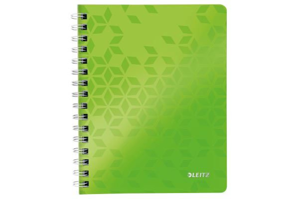 Leitz WOW spirálfüzet A5, vonalas, zöld (46390054) Leitz WOW spirálfüzet A5, vonalas, zöld (46390054)
