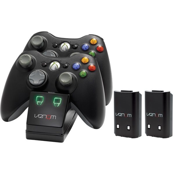 Venom VS2891 Xbox 360 dupla töltőállomás akkumulátorokkal fekete Venom VS2891 Xbox 360 dupla töltőállomás akkumulátorokkal fekete