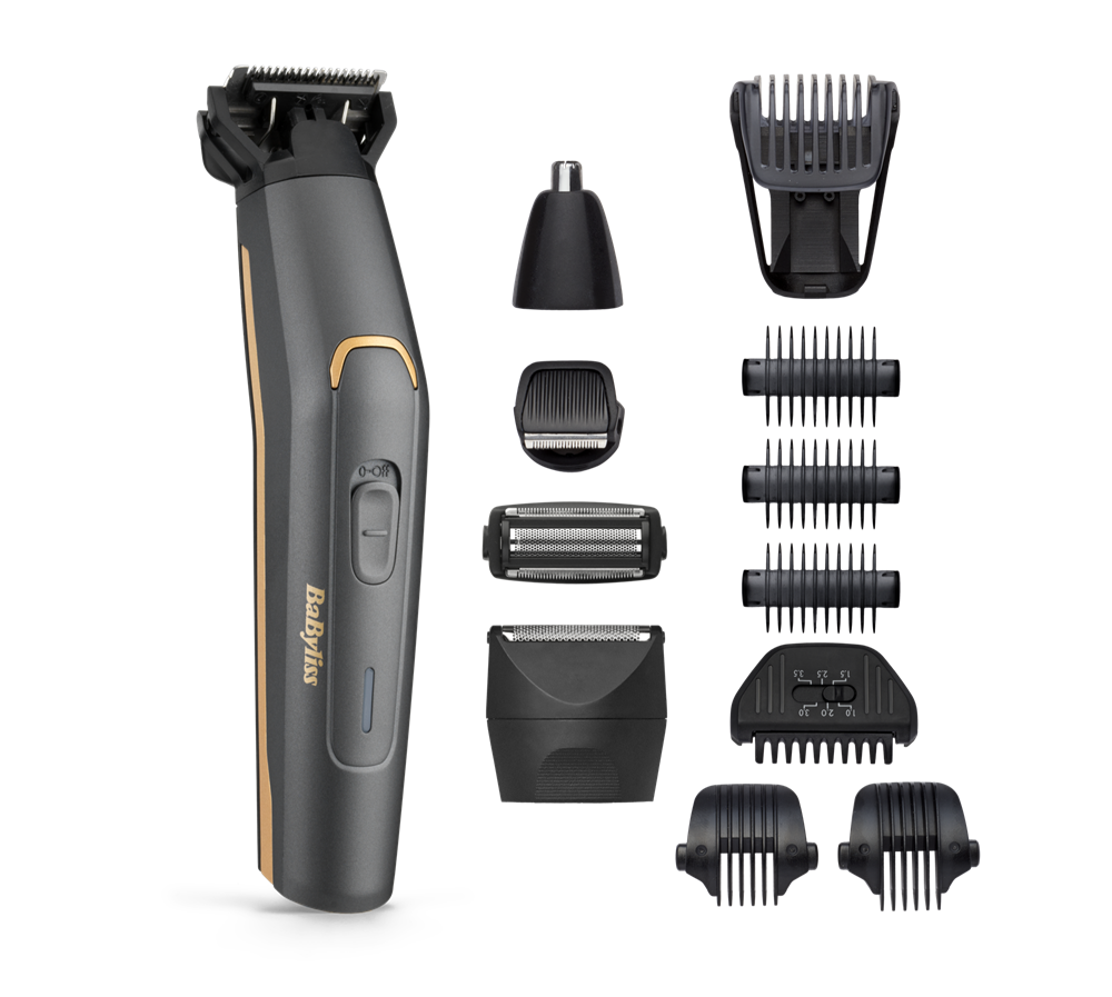 BaByliss MT987E Graphite Precision 12az1-ben arc- és testszőrtelenítő készlet Szürke-arany BaByliss MT987E Graphite Precision 12az1-ben arc- és testszőrtelenítő készlet Szürke-arany