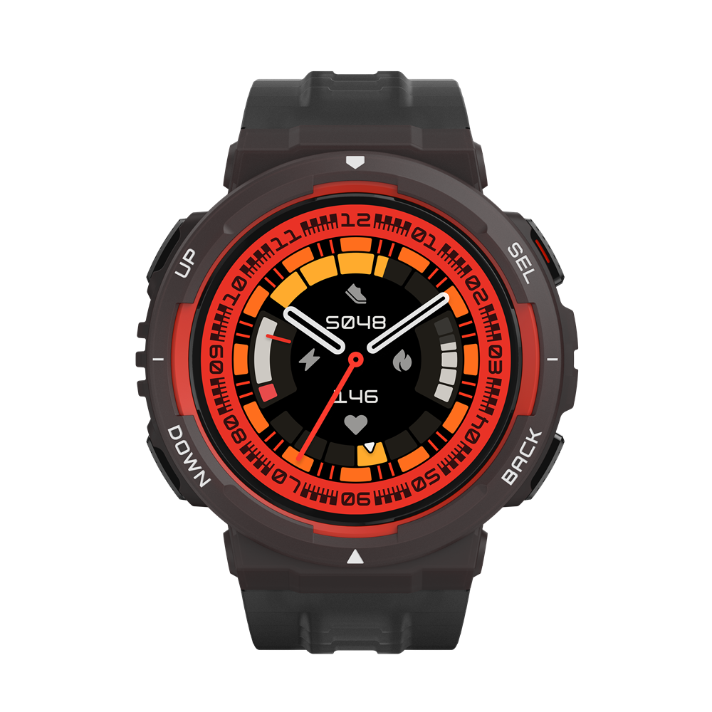 Amazfit Active Edge Okosóra Láva fekete