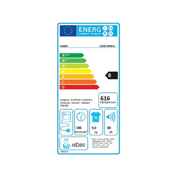 Candy CSOE C9TE-S kondenzációs szárítógép