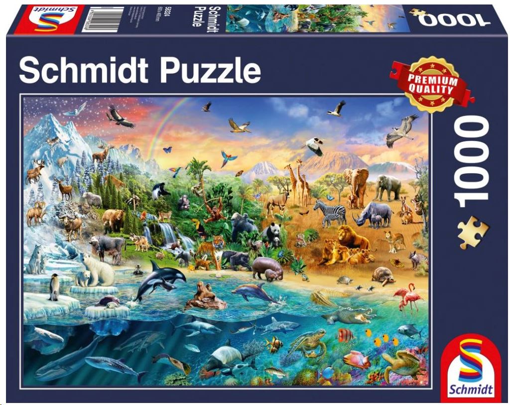 Schmidt Az állatok világa, 1000 db-os puzzle (58324, 18106-182) Schmidt Az állatok világa, 1000 db-os puzzle (58324, 18106-182)