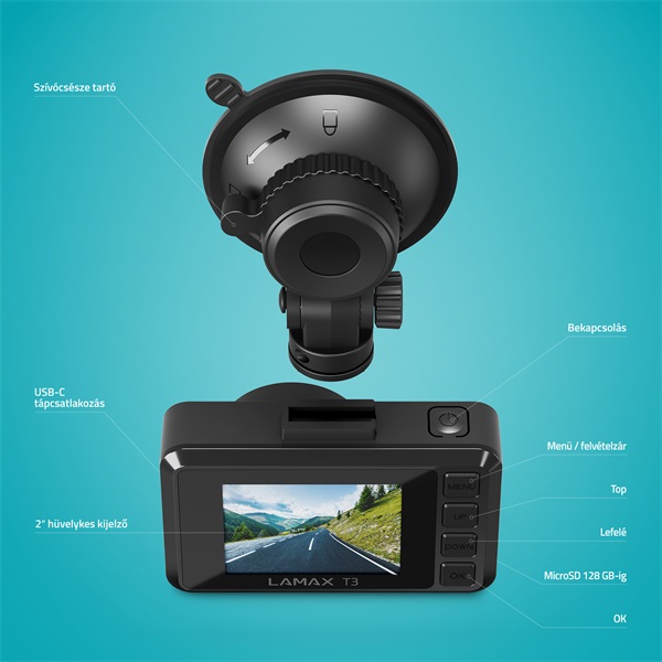LAMAX T3 Full HD autós kamera LAMAX T3 Full HD autós kamera