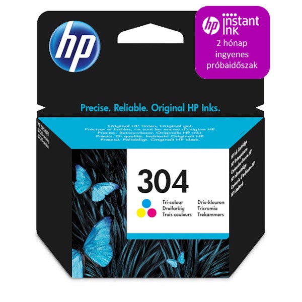HP N9K05AE háromszínű tintapatron (304 ) HP N9K05AE háromszínű tintapatron (304 )