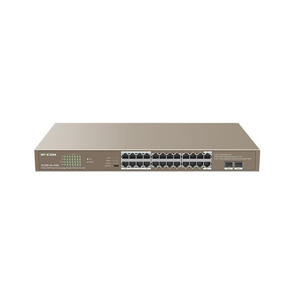 IP-COM G1126P-24-410W 24GE+2SFP Ethernet Unmanaged Switch With 24-Port PoE IP-COM G1126P-24-410W 24GE+2SFP Ethernet Unmanaged Switch With 24-Port PoE
