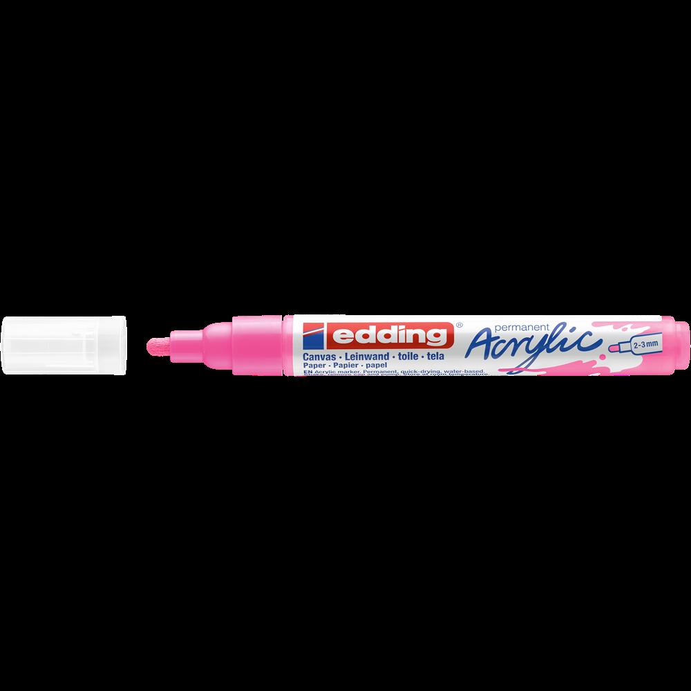 Edding 5100 Akril marker 2-3mm, neon rózsaszín (7580245002)