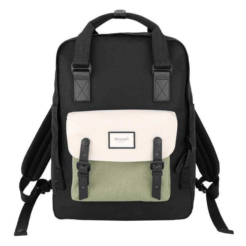 Himawari 1010 15.6'' laptop hátizsák Fekete-zöld 