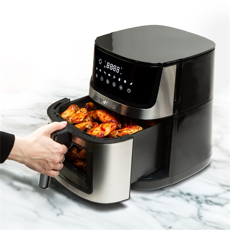Bewello BW1002C  7,5 L DUPLA FŰTŐSZÁLLAL Forrólevegős sütő