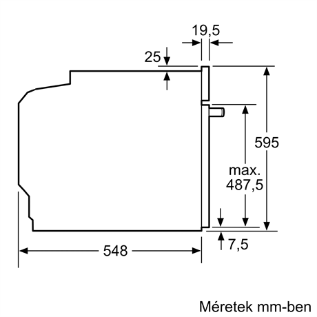 Bosch HBA5785S6 SÜTŐ BEÉPÍTHETŐ ELEKTROMOS