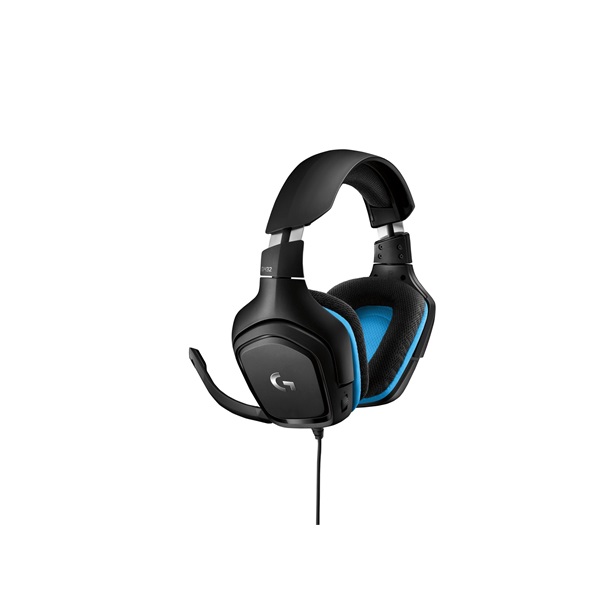 Logitech G432 7.1 Gaming headset fekete-kék (981-000770)