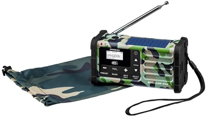 Sangean MMR-88DAB-Camouflage FM / AM / DAB napelemes rádió
