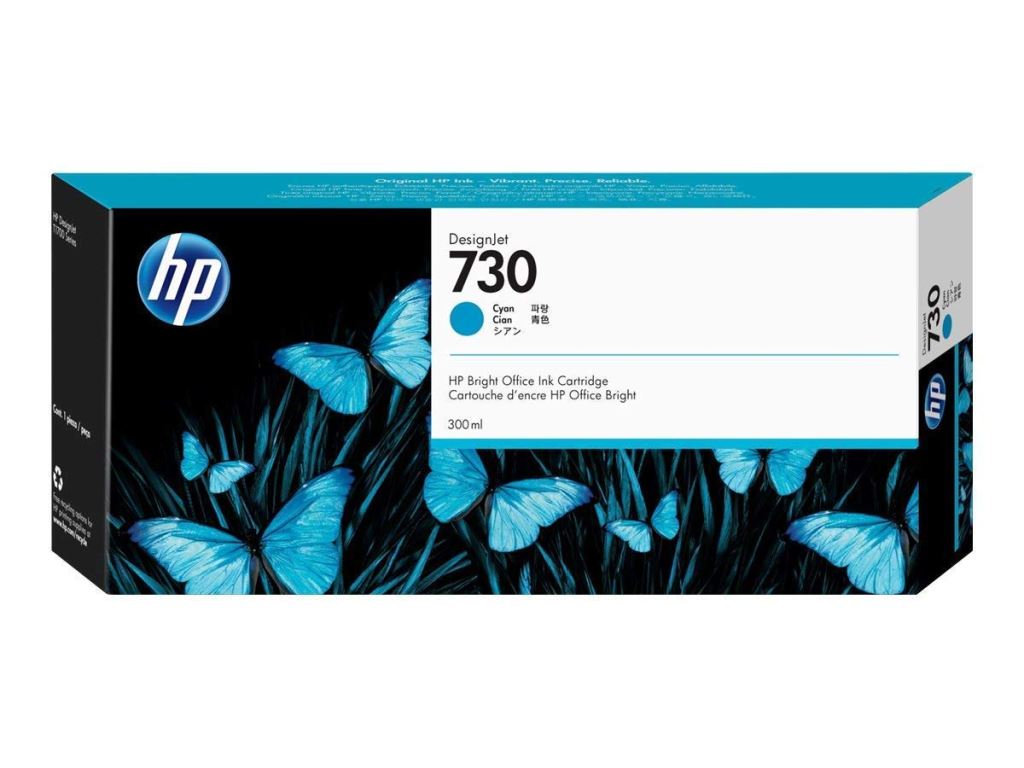 HP 730 DesignJet tintapatron 300ml cián (P2V68A) HP 730 DesignJet tintapatron 300ml cián (P2V68A)