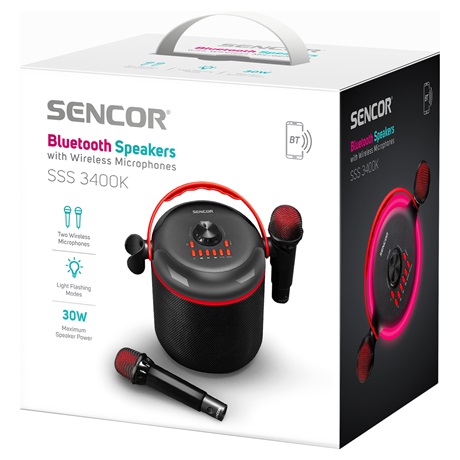 Sencor SSS 3400K BLUETOOTH HANGSZÓRÓ KARAOKE