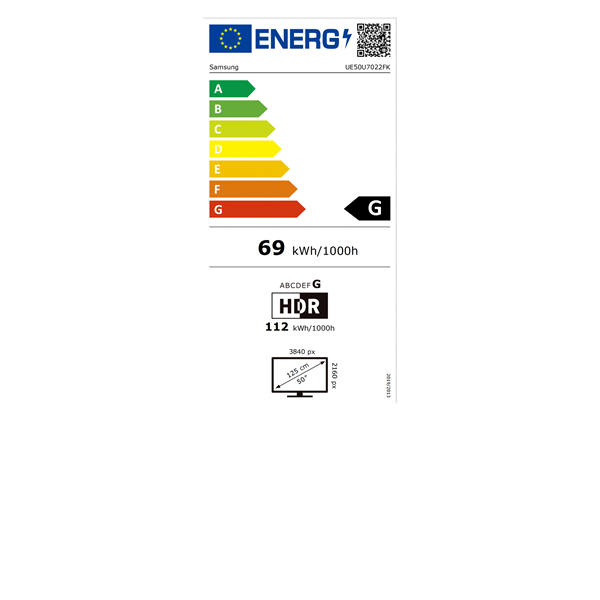 Samsung 50" UE50U7022FKXXH 4K UHD Smart LED TV