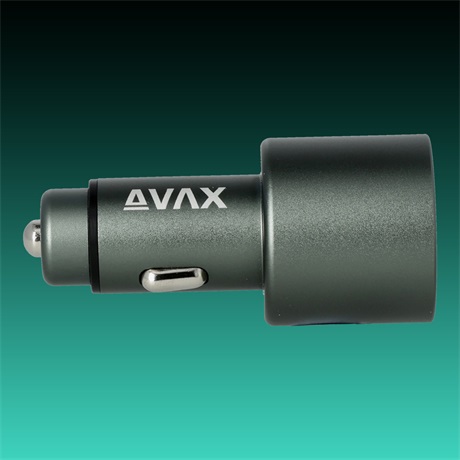 AVAX CC680B CARLY+ 140W USB A+Type C fekete autós töltő