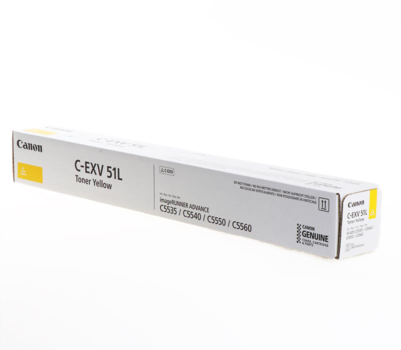 Canon C-EXV51L Toner Sárga 26.000 oldal kapacitás Canon C-EXV51L Toner Sárga 26.000 oldal kapacitás