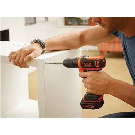 Black and Decker BDCDD12K-QW AKKUS FÚRÓ-CSAVARÓZÓ KOFFERBEN