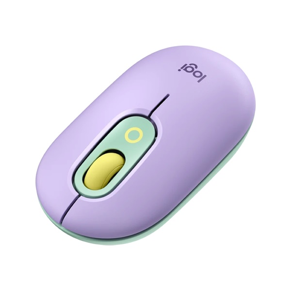 Logitech POP vezeték nélküli egér Daydream - lila-zöld (910-006547)