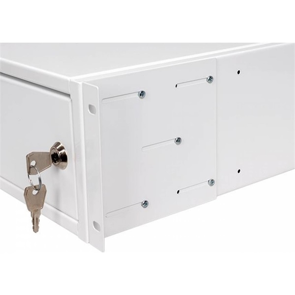 Stalflex 3U fali rack szekrény 19" 420mm fehér (CHR19-3U-420W)