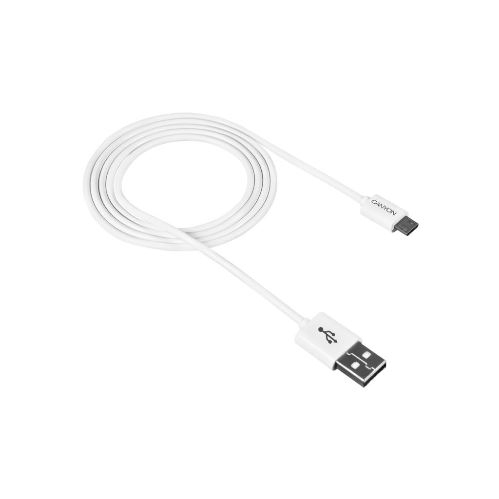 Canyon CNE-USBM1W Micro USB - USB 2.0 adat/töltőkábel 1m fehér