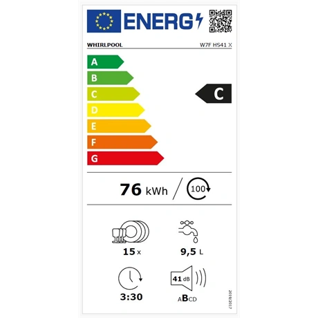 Whirlpool W7F HS41 X MOSOGATÓGÉP 15 TERÍTÉK