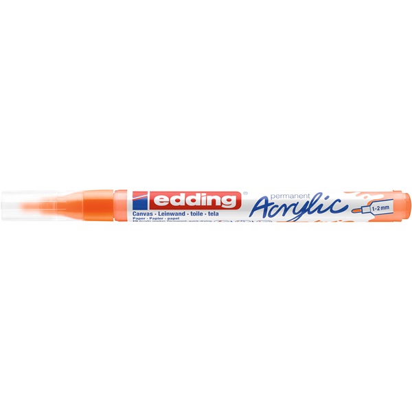 Edding 5300 F neon narancs színű (066) D10 akril marker Edding 5300 F neon narancs színű (066) D10 akril marker