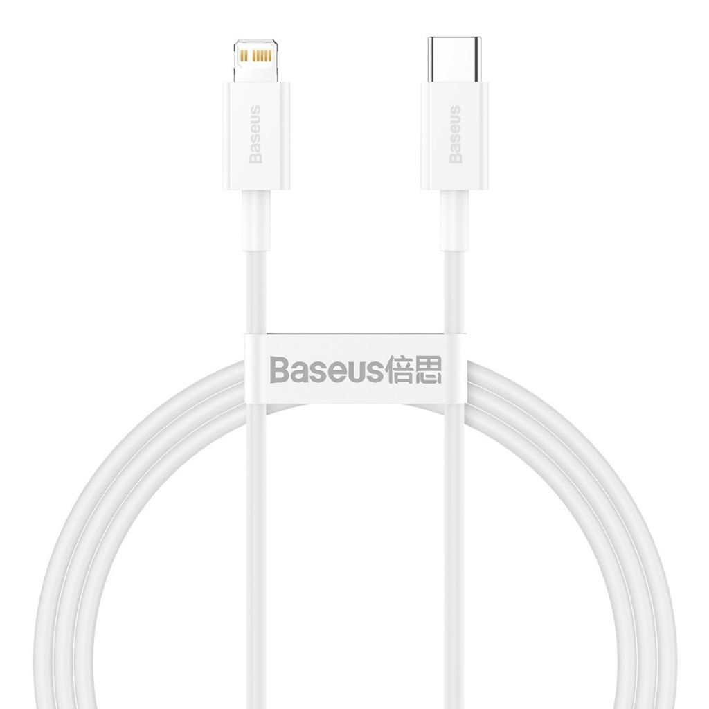 Baseus Superior USB-C Lightning töltőkábel, 20 W, PD, 1 m, fehér (CATLYS-A02 ) Baseus Superior USB-C Lightning töltőkábel, 20 W, PD, 1 m, fehér (CATLYS-A02 )