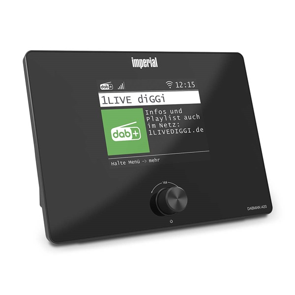 Imperial DABMANI420BK kompakt hibrid rádió (internet, DAB+, FM Hi-Fi tuner) Bluetooth®-szal
