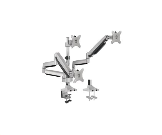 LogiLink BP0052 tripla asztali monitor tartó konzol, dönthető  forgatható 13–27"  fekete