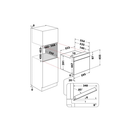Whirlpool WMW44HMX Beépíthető mikrohullámú sütő