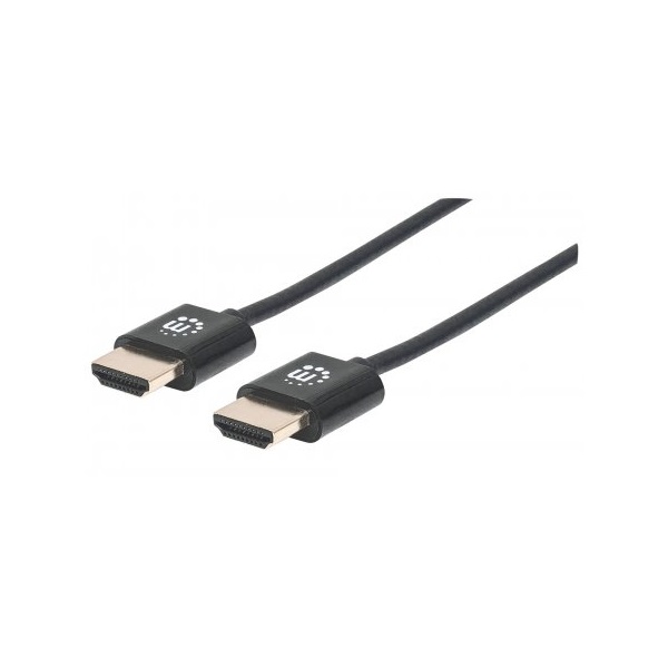 ICINTRACOM MANHATTAN Kábel HDMI - HDMI, 4K@60Hz, M/M, Ultravékony, 0,5 m, fekete (394406)
