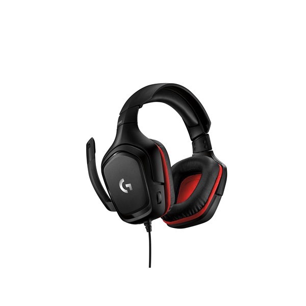 Logitech G332 Symmetra Gaming Headset mikrofonos fejhallgató fekete-piros (981-000757)