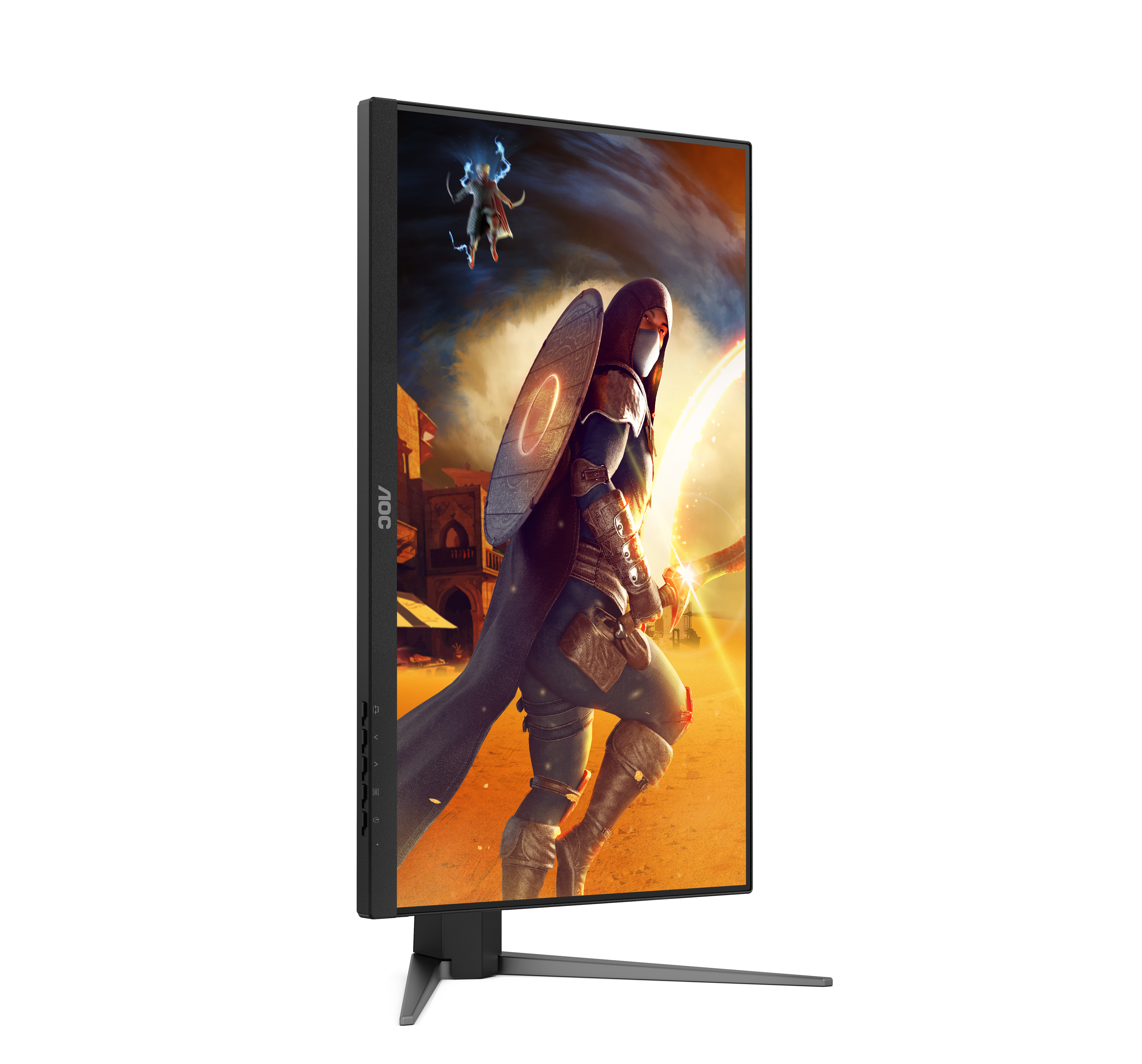 AOC 23,8" 24G4HA Monitor - 1920x1080, Full HD, LED, IPS, 200Hz, 1ms, Hangszóró, G-Sync, Pivot, Gamer, Fekete