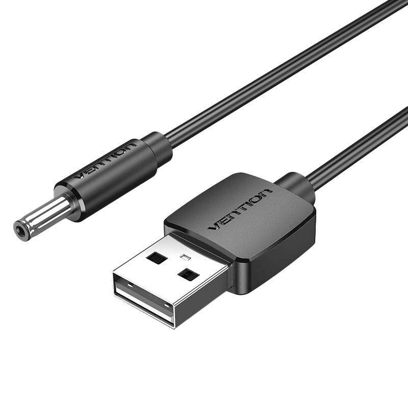 Power cable USB to DC 3,5mm Vention CEXBD 5V 0.5m Power cable USB to DC 3,5mm Vention CEXBD 5V 0.5m