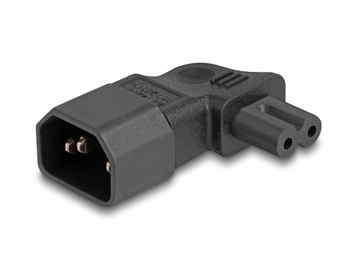 Delock Tápadapter IEC 60320 - C14 - C7, apa / anya, 2,5 A, 90 -ban hajlított (80473)