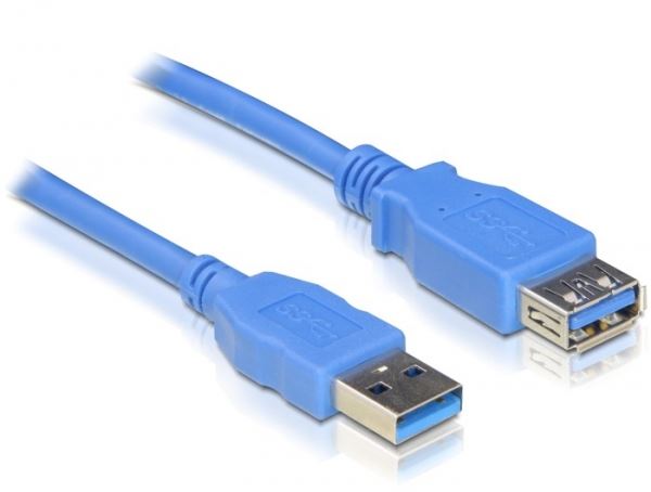 Delock 82541 USB 3.0 Type-A hosszabbító kábel 5m kék Delock 82541 USB 3.0 Type-A hosszabbító kábel 5m kék