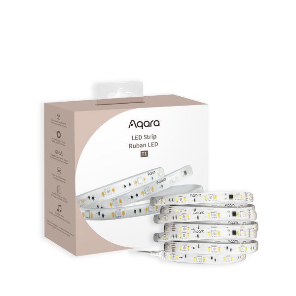 Aqara LED Strip T1 RGB CCT IC okos LED-szalag szett Zigbee 3.0 Matter kompatibiis (vezérlés + tápegység + 2 méter LED-szalag) (AQA-LAM-LEDT1) Aqara LED Strip T1 RGB CCT IC okos LED-szalag szett Zigbee 3.0 Matter kompatibiis (vezérlés + tápegység + 2 méter LED-szalag) (AQA-LAM-LEDT1)