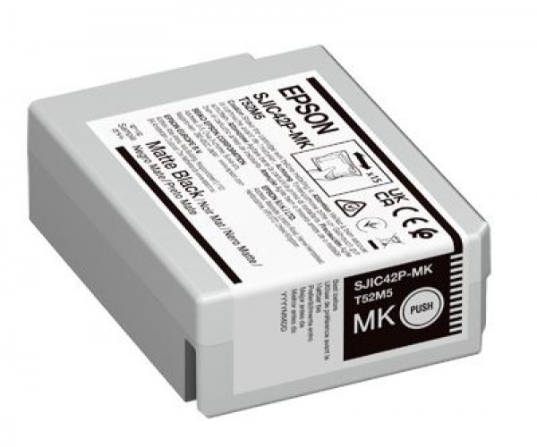 Epson SJIC42P(MK) C4000 Tintapatron Matt Fekete 50ml Eredeti