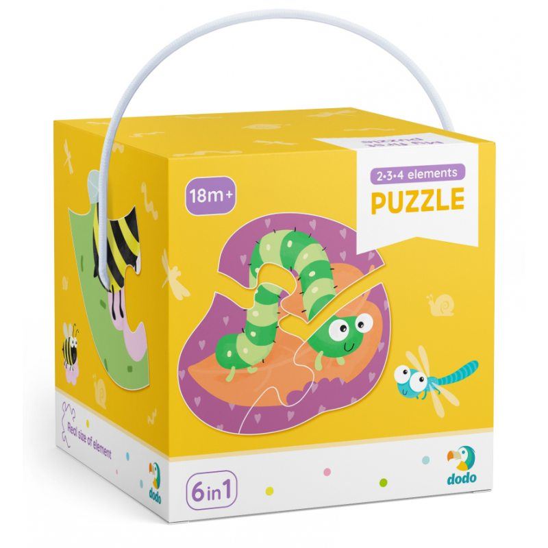 Dodo alapok: Rovarok 2-3-4 db-os puzzle (DOP300253) Dodo alapok: Rovarok 2-3-4 db-os puzzle (DOP300253)