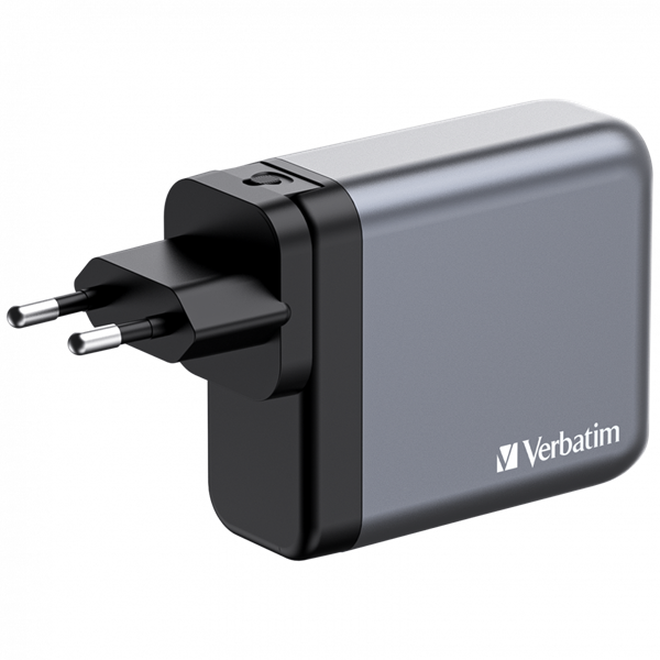 Verbatim 32203 GNC-140 GaN Charger 140W USB Type-A + 3xType-C hálózati töltő adapter Verbatim 32203 GNC-140 GaN Charger 140W USB Type-A + 3xType-C hálózati töltő adapter