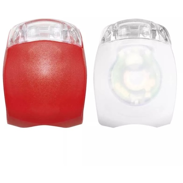 EMOS 10lm 2db-os fehér/piros LED kerékpárlámpa szett (P3921)