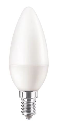 LED izzó, E14, gyertya, B38, 7W, 806lm, 2700K, PHILIPS "CorePro"