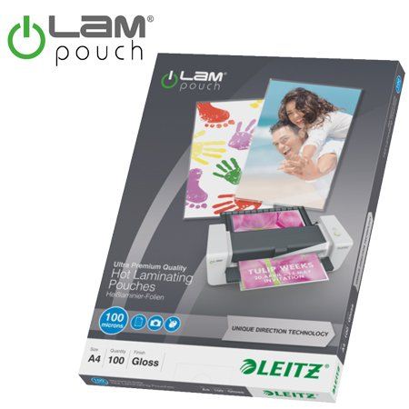 LEITZ Meleglamináló fólia, 100 mikron, A4, fényes, UDT technológiával (E74800000) LEITZ Meleglamináló fólia, 100 mikron, A4, fényes, UDT technológiával (E74800000)