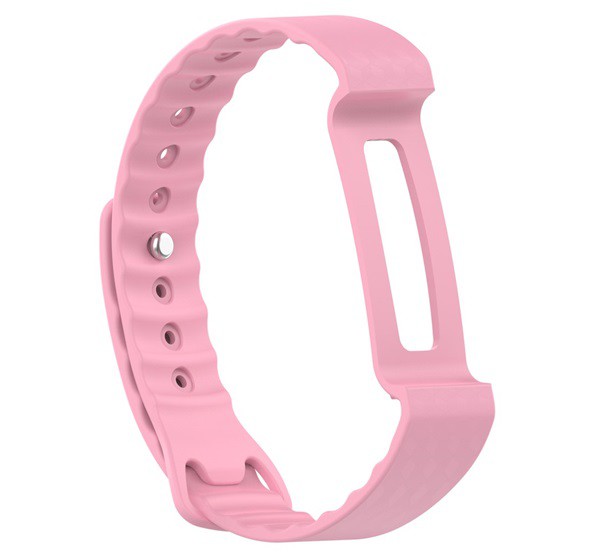 Pótszíj (szilikon, állítható, 19.4 mm) RÓZSASZÍN [Huawei Color Band A2]
