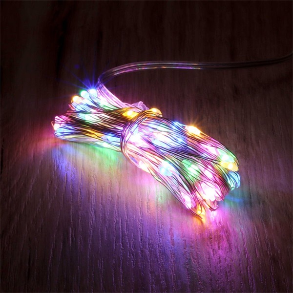 IRIS 8 programos 10m/távirányítós/több színű/100db LED-es/USB-s fénydekoráció  (273-32) IRIS 8 programos 10m/távirányítós/több színű/100db LED-es/USB-s fénydekoráció  (273-32)