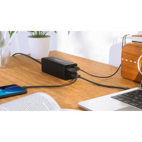 Akyga 2x USB-A + 2x USB-C PD 5-20 V / max3.25A 65W Quick Charge 4+ töltő adapter