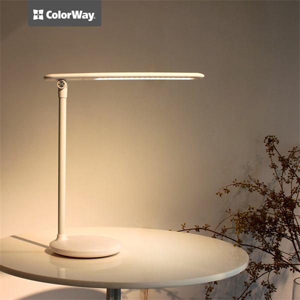 COLORWAY  CW-DL02B-W Asztali LED lámpa beépített akkumulátor Fehér 