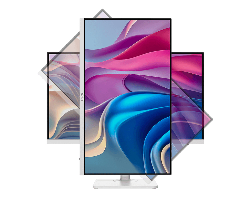 MSI 27" Business Modern MD272UPHW Monitor - 3840x2160, 4K, LED, IPS, 60Hz, 4ms,  Hangszóró, FreeSync, Pivot, Fehér