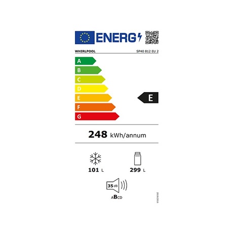 Whirlpool SP40 812 EU 2 Beépíthető alulfagyasztós hűtőszekrény